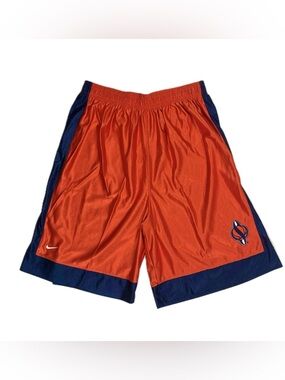 Deadstock Vtg Y2K Nike Syracuse orange satin dazzle basketball shorts mens large